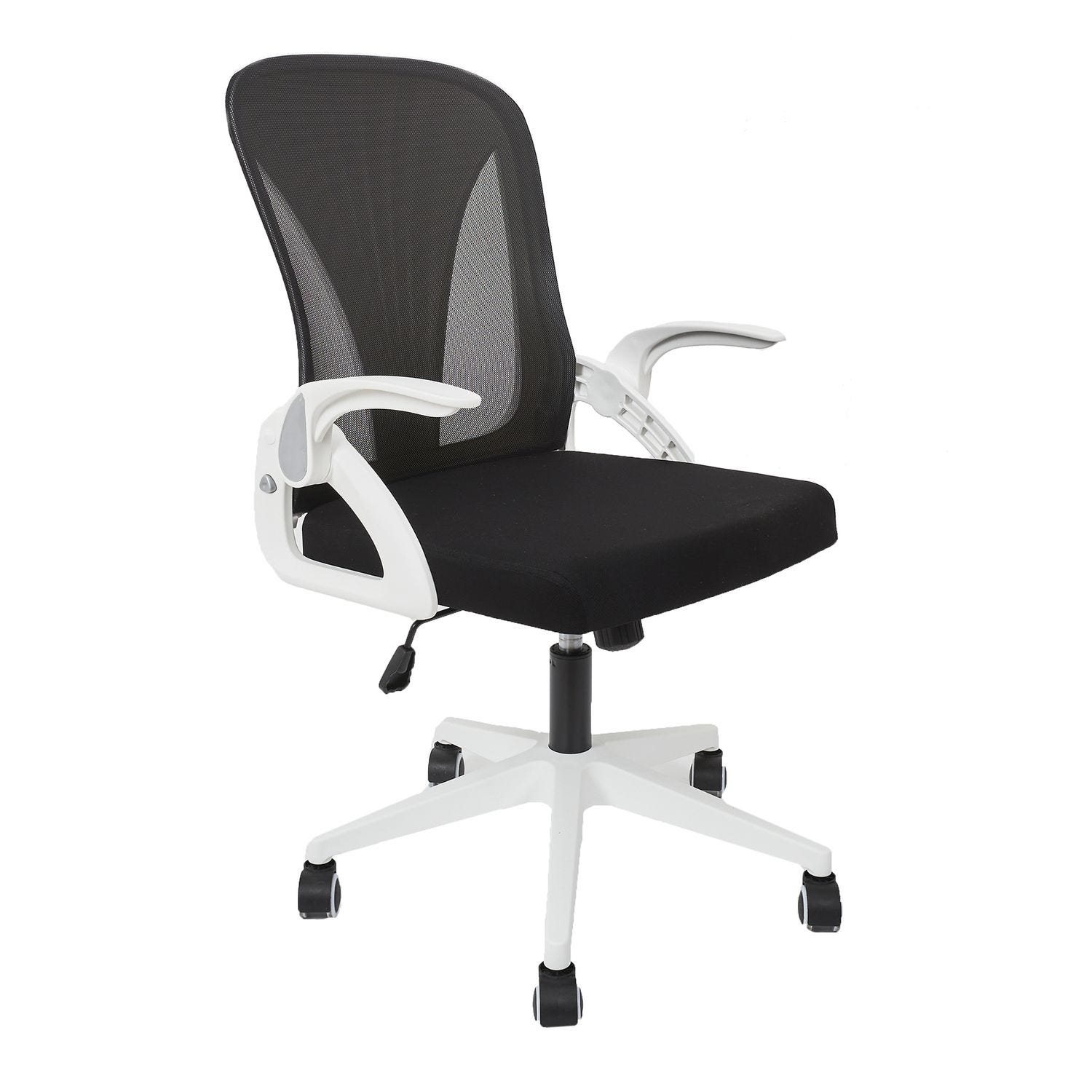 Chaise de bureau chaise de bureau ergonomique avec accoudoir rabattable à  90° support lombaire rose - Chaise - Fauteuil bureau BUT