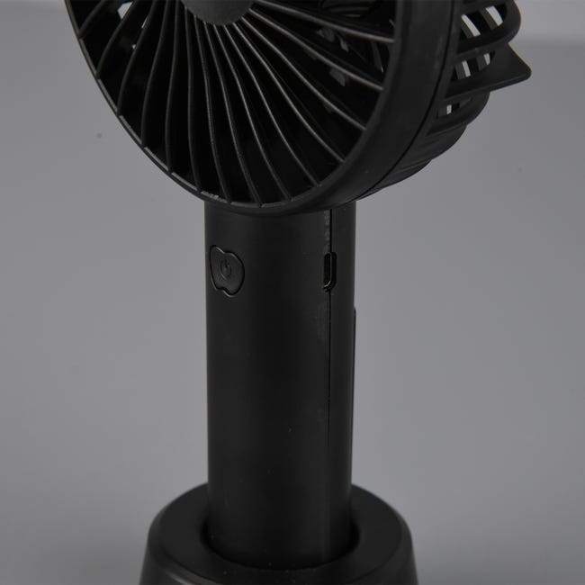 Windy - ventilateur de table portable à piles, noir