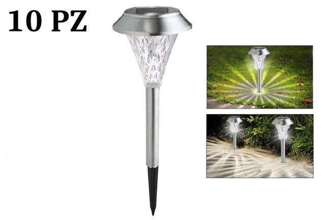 Hengda Confezione Da 6 Faretti Da Picchetto Per Esterni. Faretto Da Giardino A LED Con Zoccolo Cob Ip65 Bianco Caldo 67537753 Hengda Confezione Da 6 Faretti Da Picchetto Per Esterni. Faretto Da Giardino A LED Con Zoccolo Cob Ip65 Bianco Caldo 67537753