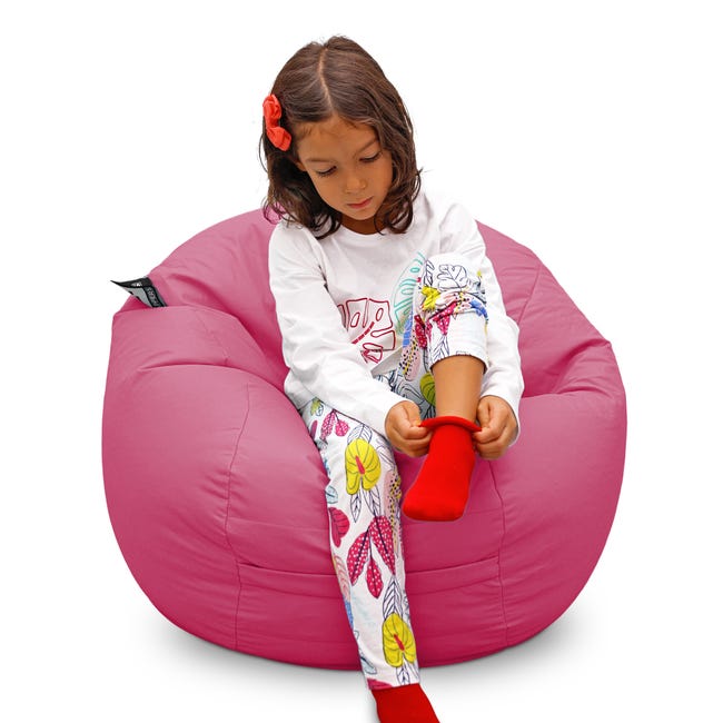 Pouf per Bambini in Similpelle Giallo Happers