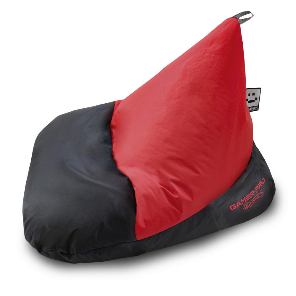 Pouf Gaming Piramide in Similpelle Rosso Infantile