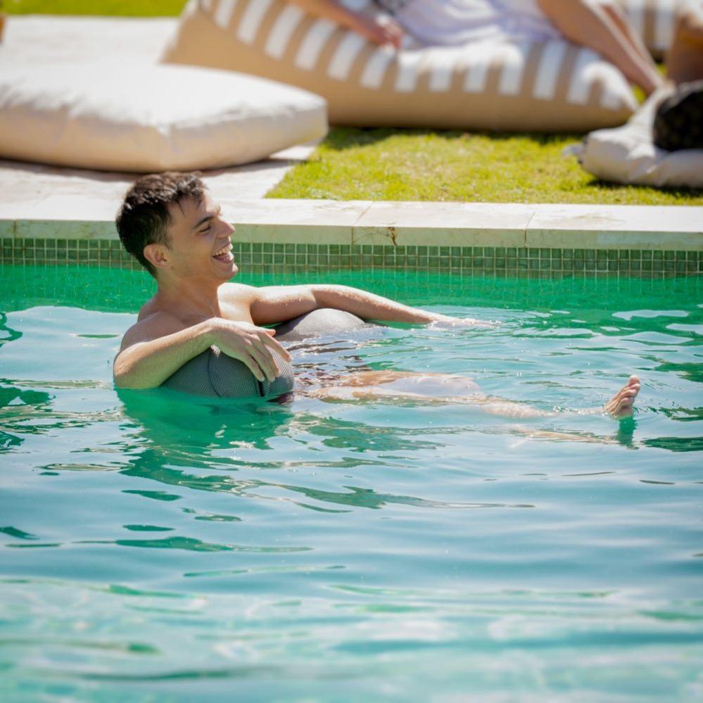 Puff Flotador Para Piscina