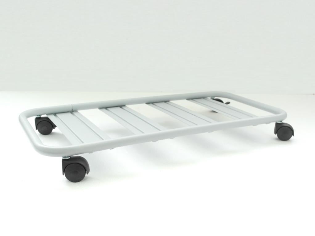 Carrello Sottovaso Speedy Per Piante Tondo 30 Cm - Acciaio Con Ruote E Freno, Colore Cotto, Portata 70 Kg