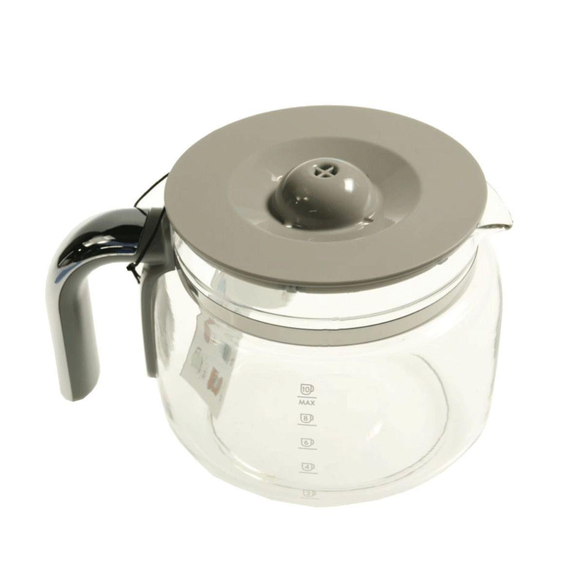 G3FERRARI Caraffa Vetro con Maniglia Coperchio Nero per Grancafè G10063