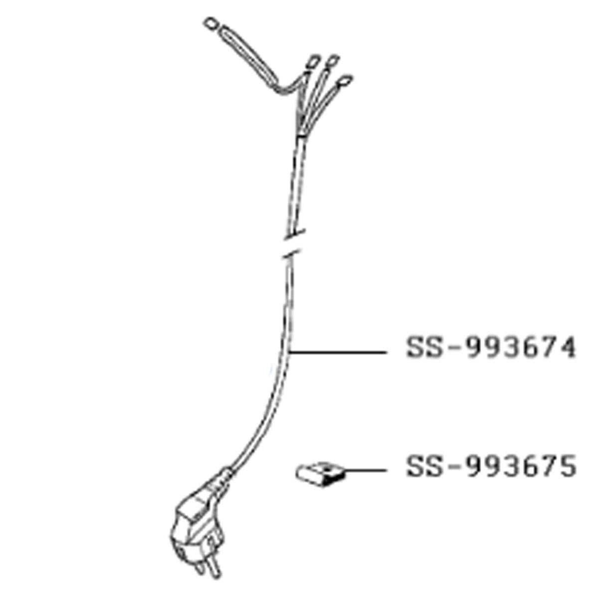 Cordon Alimentation Friteuse SEB SS-993388 - Pièce Détachée Originale