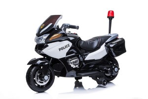 Moto électrique pour enfant BMW S1000RR, 12V, 2 moteurs, roues EVA avec  roulettes stabilisatrices, lumière, siège en cuir