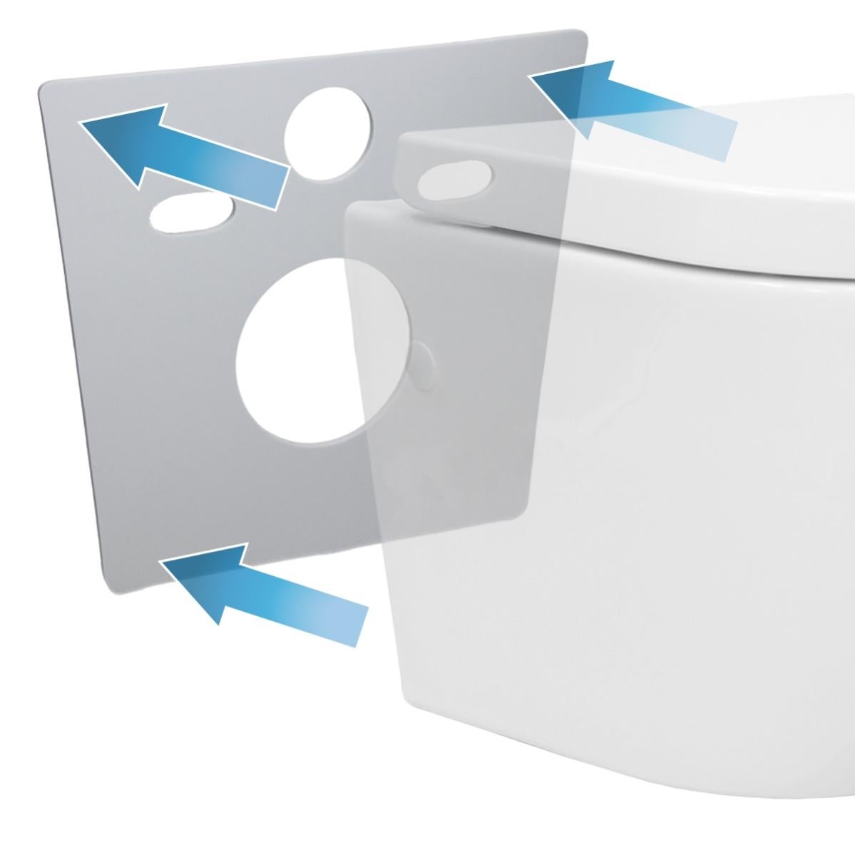 Kit Insorizzazione WC E Bidet A Parete | Protezione Sonora | Bianco | Facile Installazione