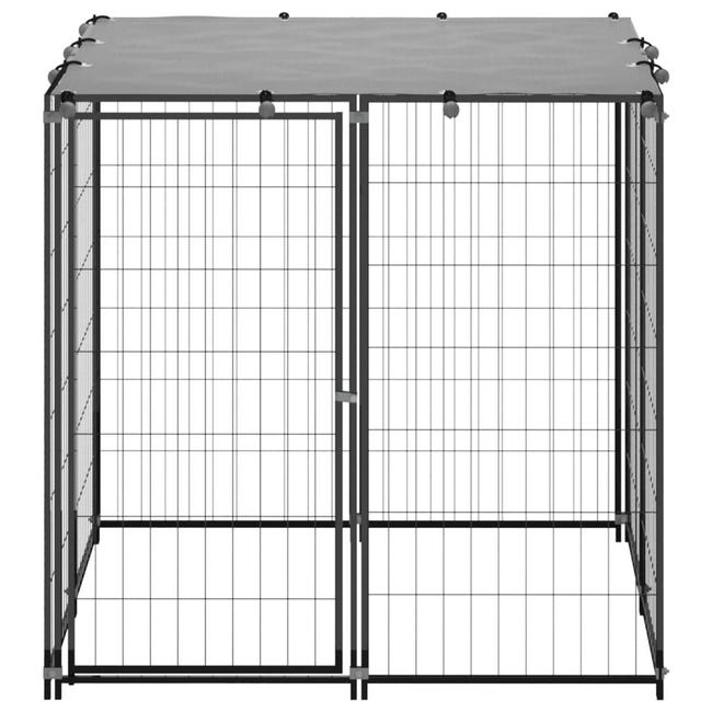 Chenil Extérieur Cage Enclos Parc Animaux Chien Extérieur Pour Chiens Acier  Galvanisé à Prix Carrefour