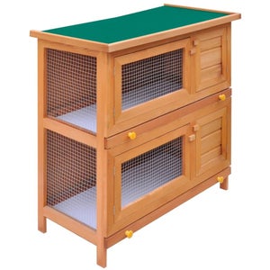 Cage Clapier enclos extérieur pour lapins. Modèle 043 étable du roi - bois  de pin