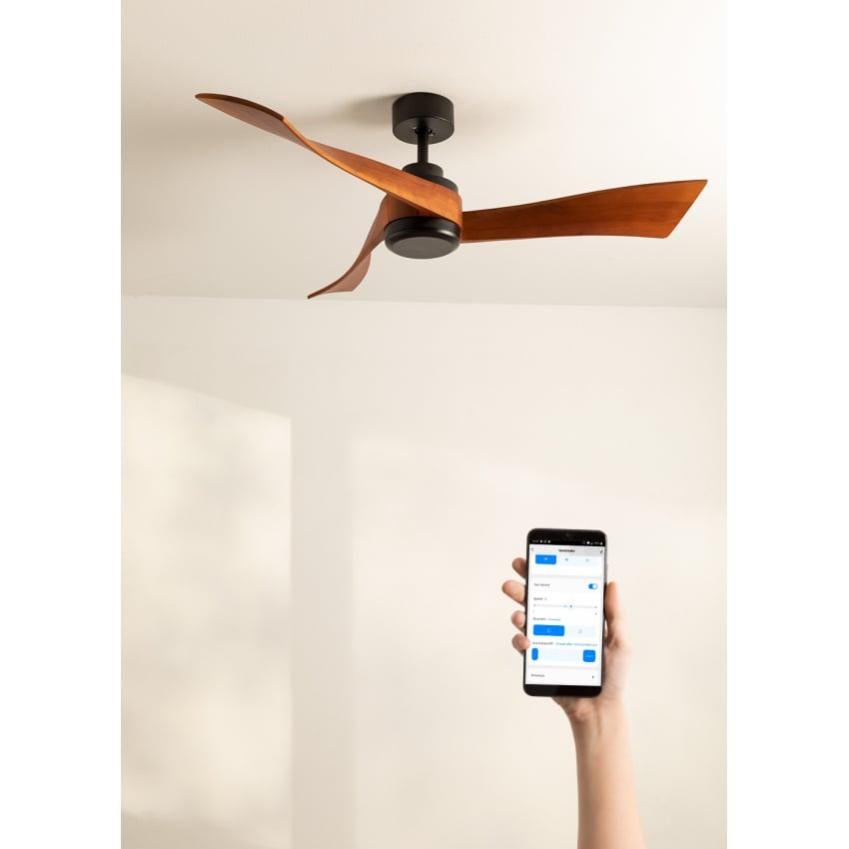 LJX Lampadario Ventilatore Fiore Silenzioso Compatibile con