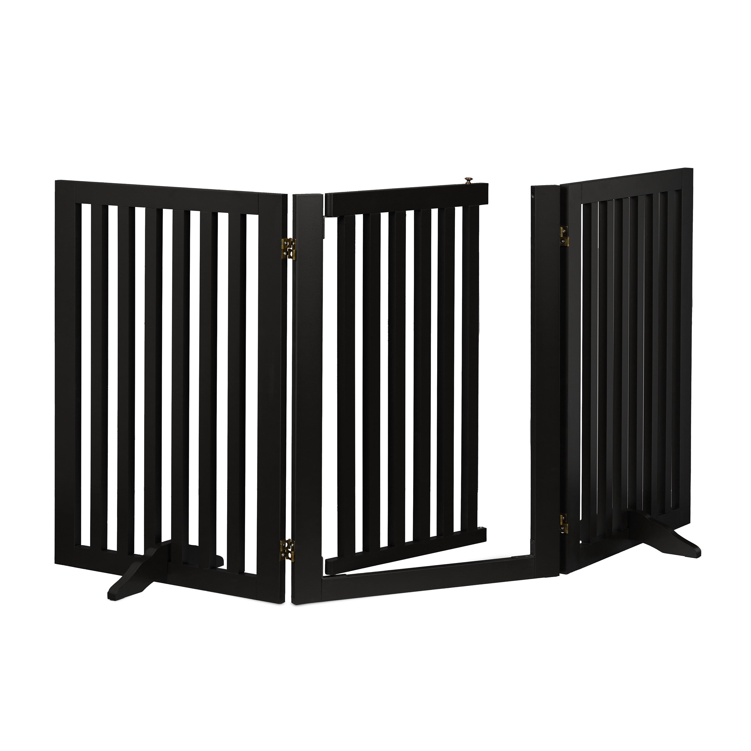 Relaxdays Barrière de sécurité Non Fixe, Porte, Pliable, Pieds, H x L : 70  x 154 cm, pour Enfants et Chiens, Blanche