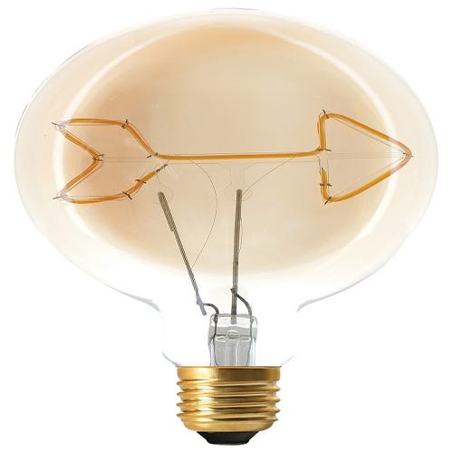 Ampoule Filament fleche LED E27 (ampoule plate)