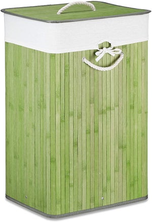 Panier à linge souple rond vert 26 litres - Panier à linge vert en plastique