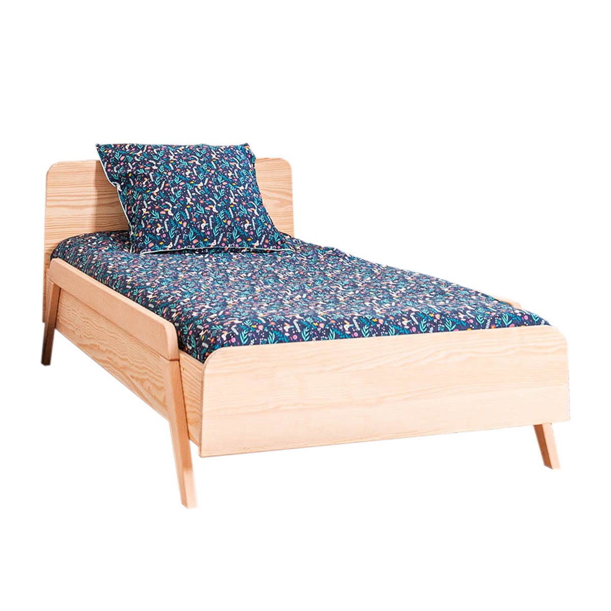 Barrière de lit enfant bois massif bois vernis