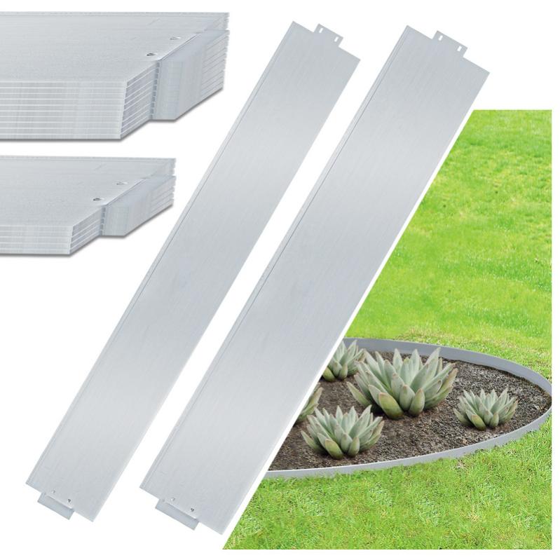 Bordo Per Giardino In Metallo Ondulato - 6m X 20,3cm, Colore Ruggine, In Acciaio Resistente - Delimitatore Per Aiuole E Vialetti - 6