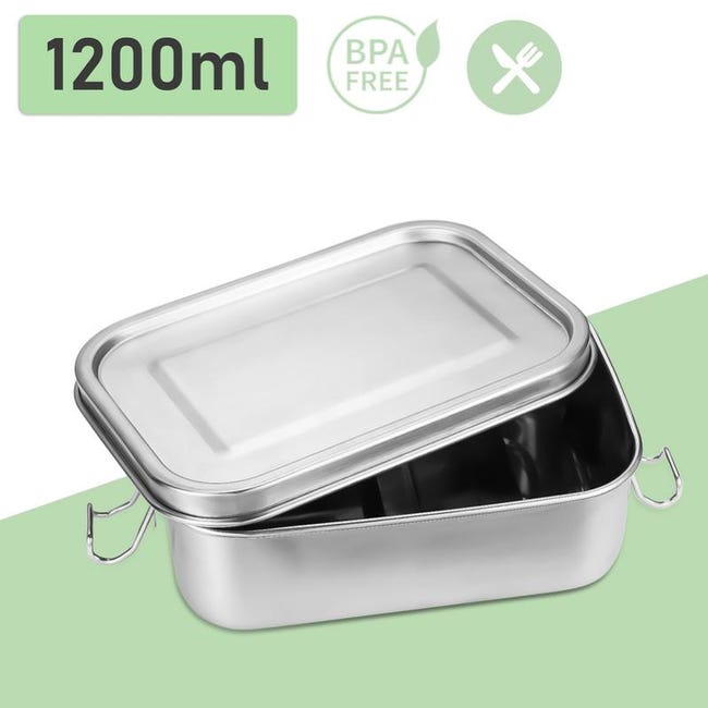 Box Pranzo Bento 1400 Ml Con 3 Scomparti - Borsa Isolata E Posate | Per Adulti E Bambini | Microonde E Lavastoviglie - Foto 7