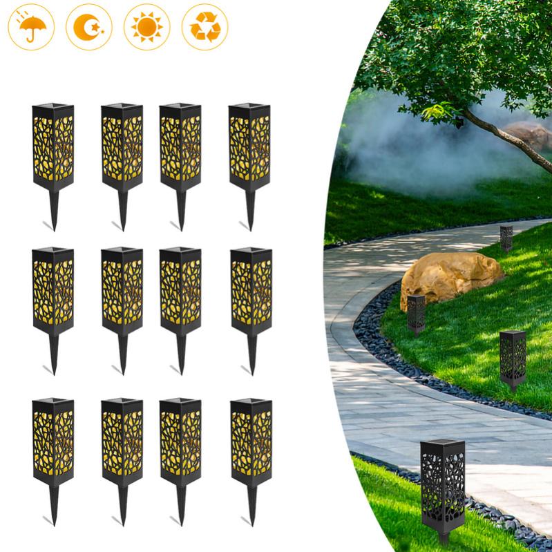 24x lampes solaires lampes de décoration de jardin éclairage de la