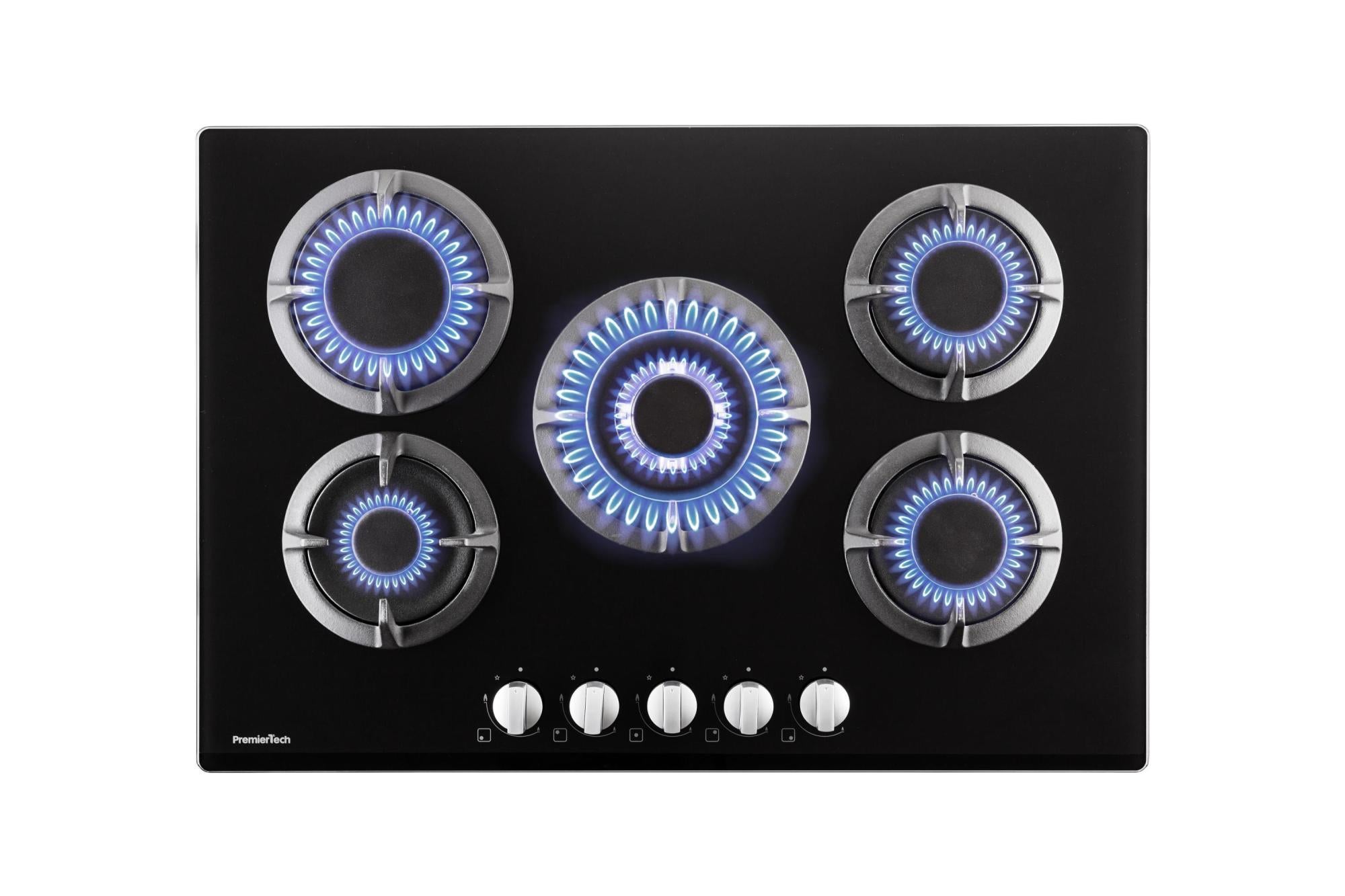 Piano Cottura A Gas 5 Fuochi 73 Cm Nero - GOA 7523/NB1 Ad Incasso - Foto 3