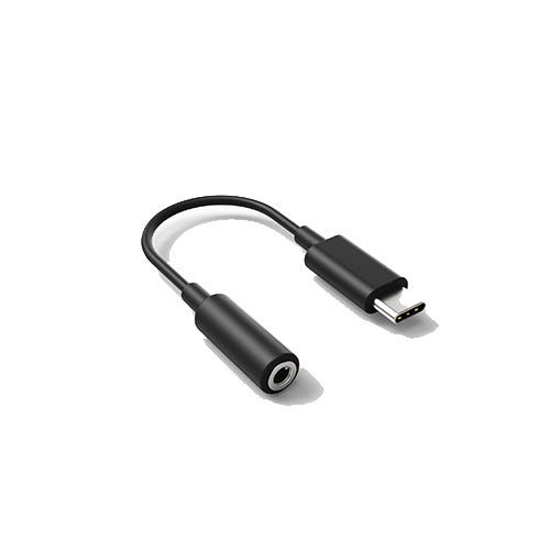 Adaptateur audio USB Type-C mâle vers jack 3,5 mm femelle - Noir