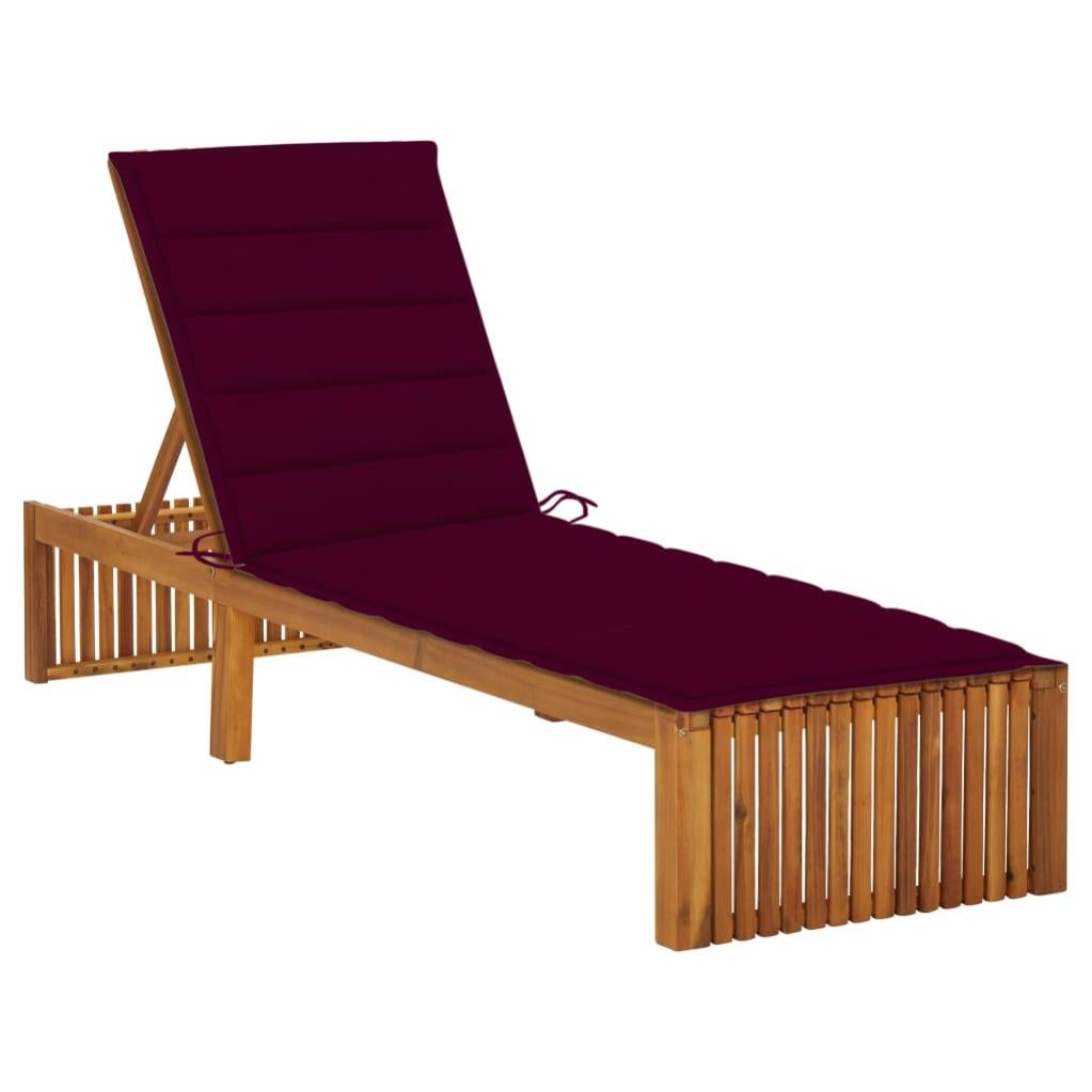 Handmade Italian Sun Lounger Cushion – 190x60x4.5cm Removable Cover Grey