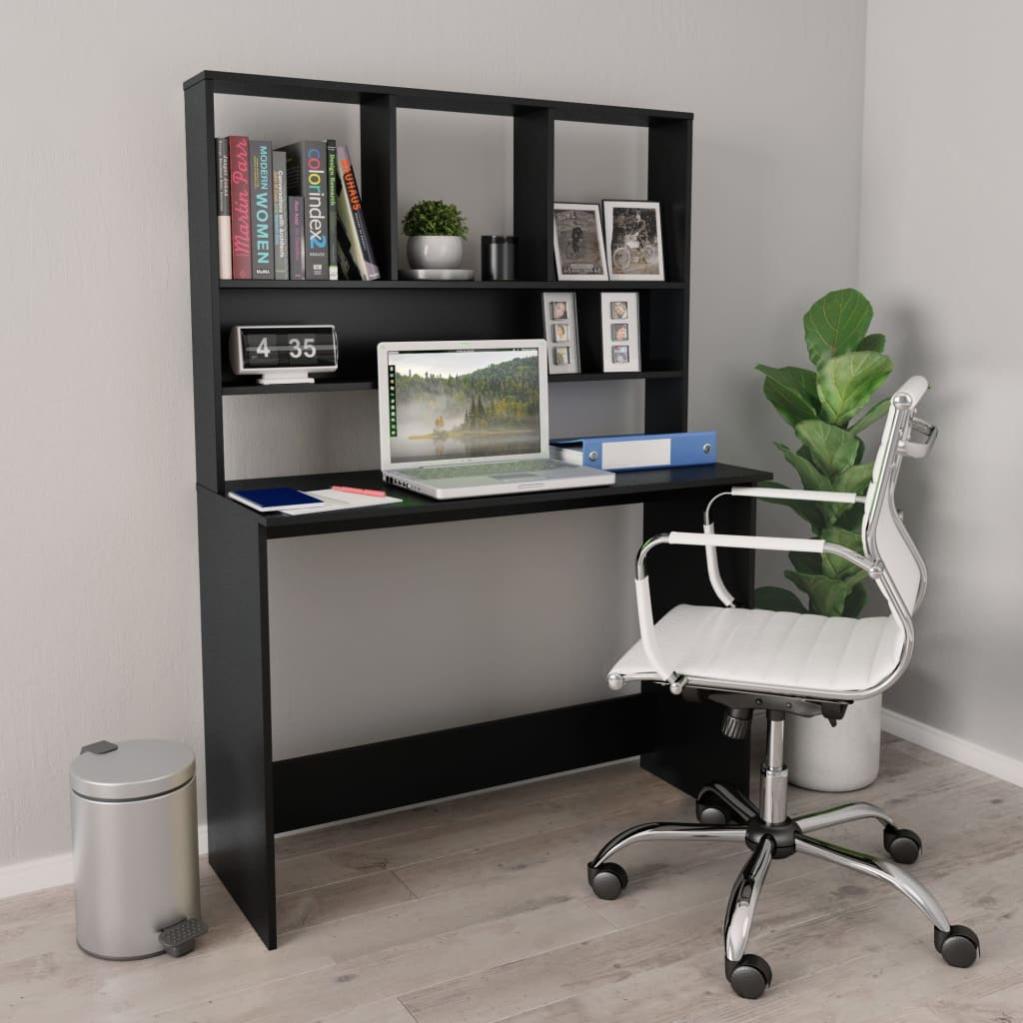Scrivania Per Computer Nera 80x40x72 Cm In MDF E Metallo Cod Mxl 70837