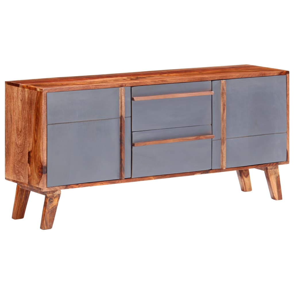 VidaXL Credenza Grigia 120x30x55 cm in Legno Massello di Sheesham Leroy Merlin