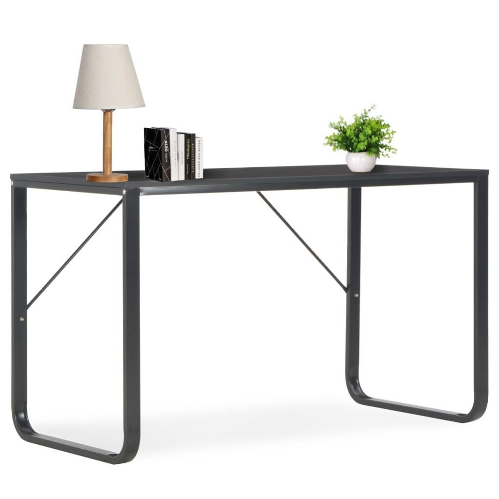 Scrivania Computer VidaXL In MDF E Metallo, 105x50x72 Cm, Stile Industriale, Colore Nero