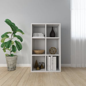 VidaXL Libreria/Divisorio Bianco Lucido 60x30x166 cm in Truciolato