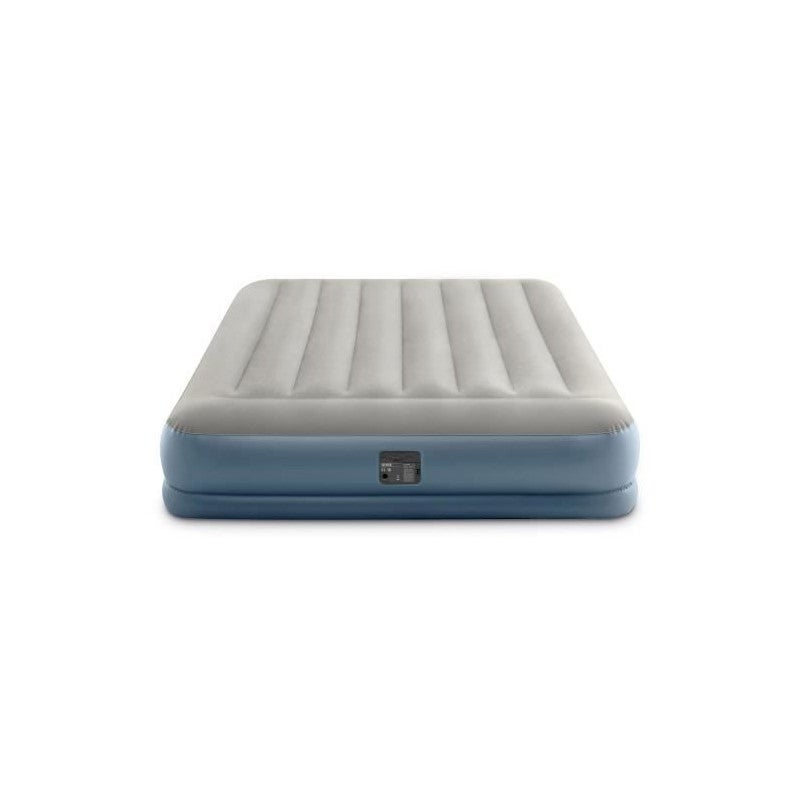 Intex 64118ND - Materasso Gonfiabile Dura-Beam Pillow Rest Mid-Rise  Matrimoniale Autogonfiante, 152x203x30 cm
