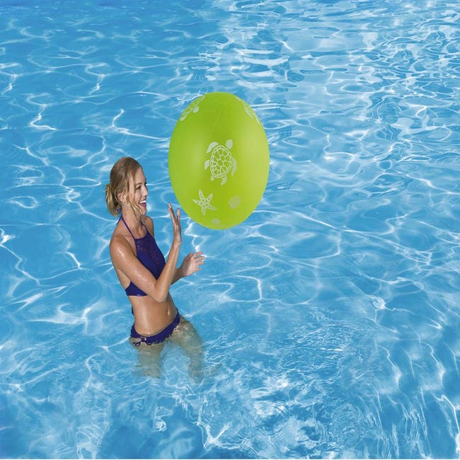 Ballon enfant Habitat et Jardin ballon de plage phosphorescent - 62 cm