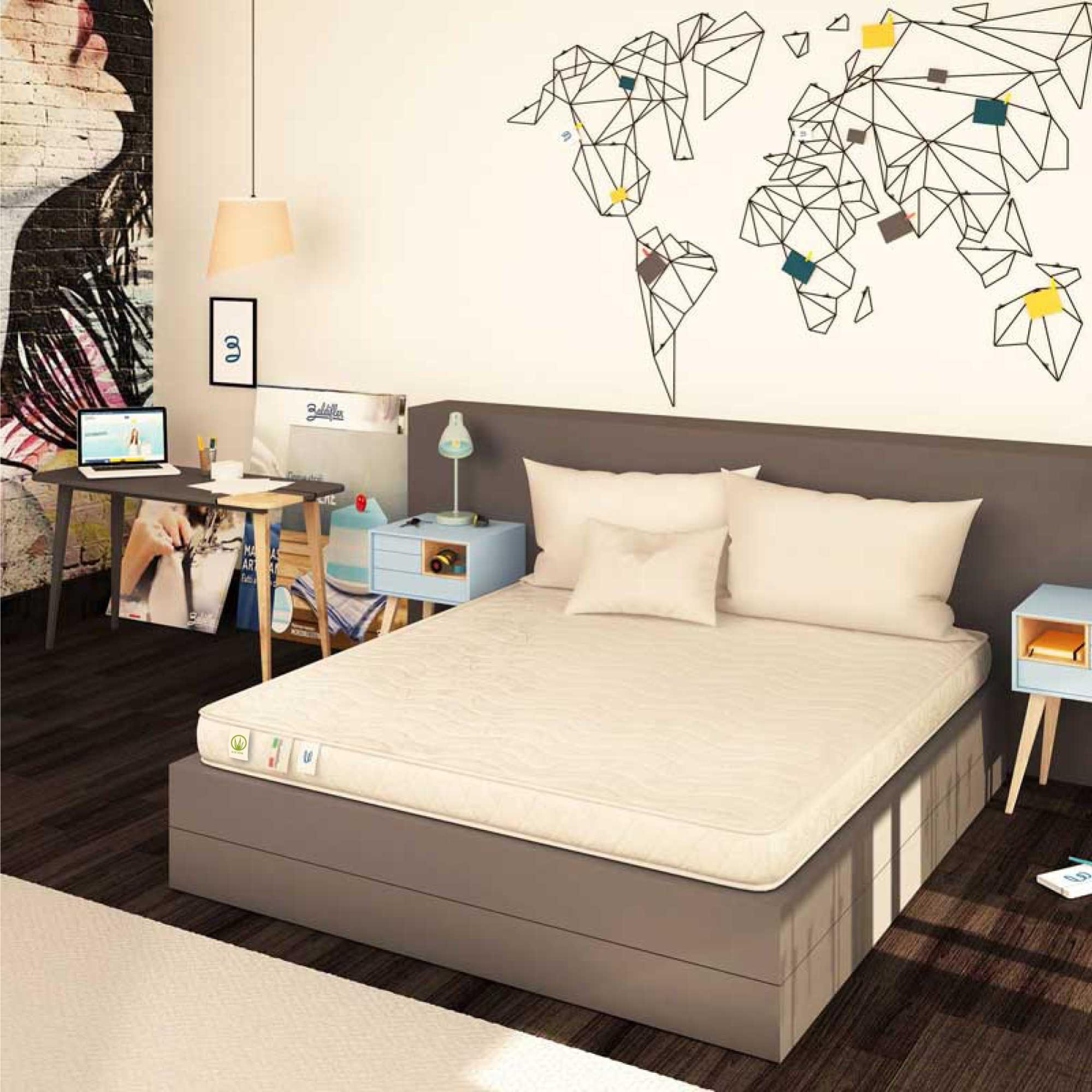 Materasso Matrimoniale Francese Per Divano Letto O Brandina Pieghevole - Foto 11