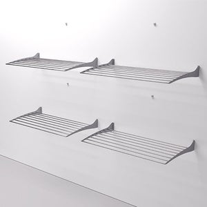 Estendal de teto, Varal vertical para varanda Foxydry Mini branco 128x54x25  cm