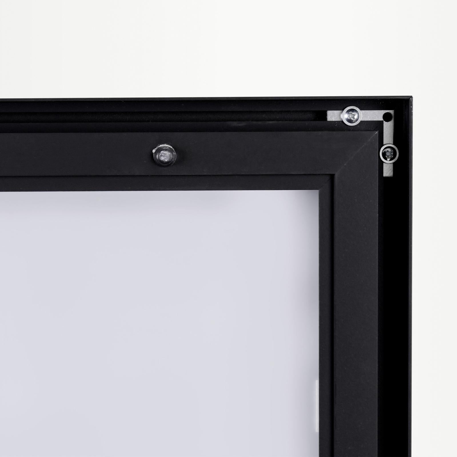 Foxydry Specchio A Led Con Cornice Nera – 85x75 Cm, Luce Neutra 4000K, Per Bagno E Camera