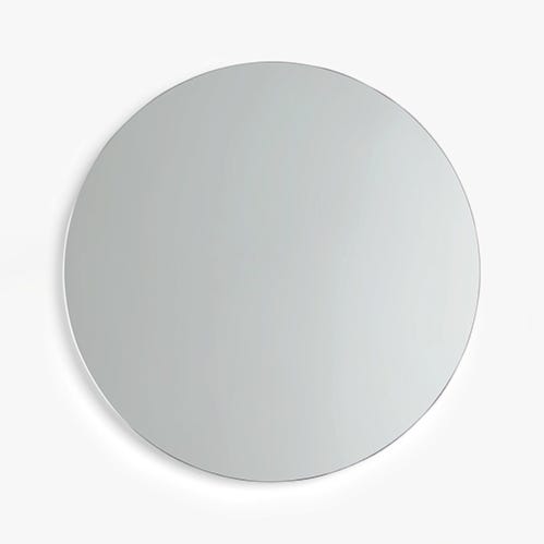 Espejo de baño de 120 cm, espejo redondo antiniebla con iluminación LED  blanca fría 6000k, espejo de pared ip44 & impermeable (apertura fina)