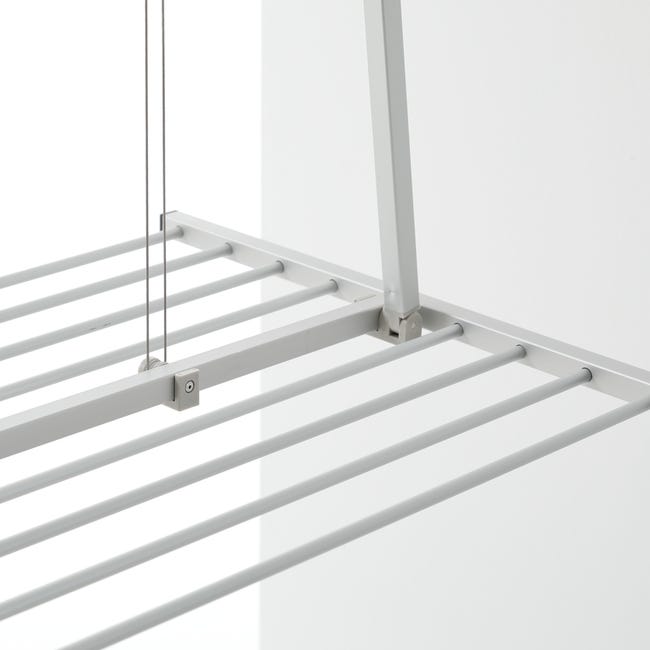 Étendoir de Plafond, séchoir Vertical Rétractable et Repliable, Foxydry  Mini 120, 128x54x25 cm