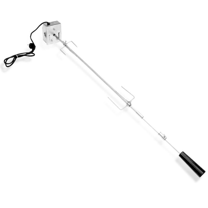 Broche Électrique Tournebroche 117cm Barbecue à brochettes Broche à