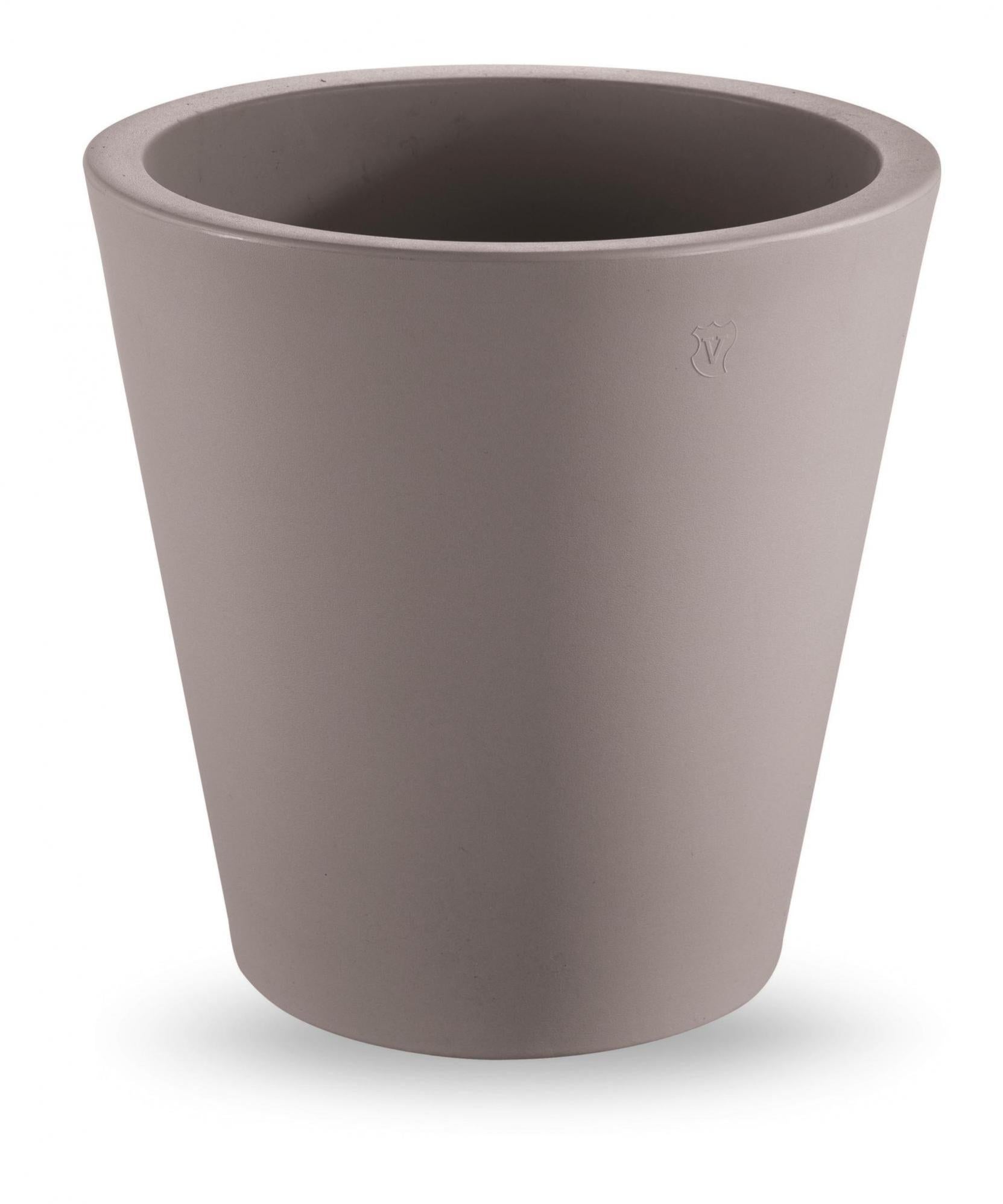 VASO GIARDINO IN PLASTICA TONDO TERRACOTTA VENEZIA DIAM.55 CM PER Piante E Fiori