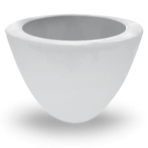 Fioriera Rotonda In Plastica Riciclata 32 Cm, Colore Grigio, 12 Litri, Per Interni Ed Esterni, Resistente Ai Raggi UV
