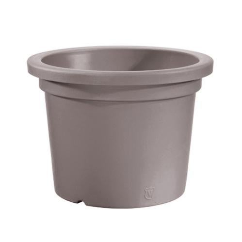 Vaso rotondo in resina "Cilindro" 50 cm. Taupe | Leroy Merlin