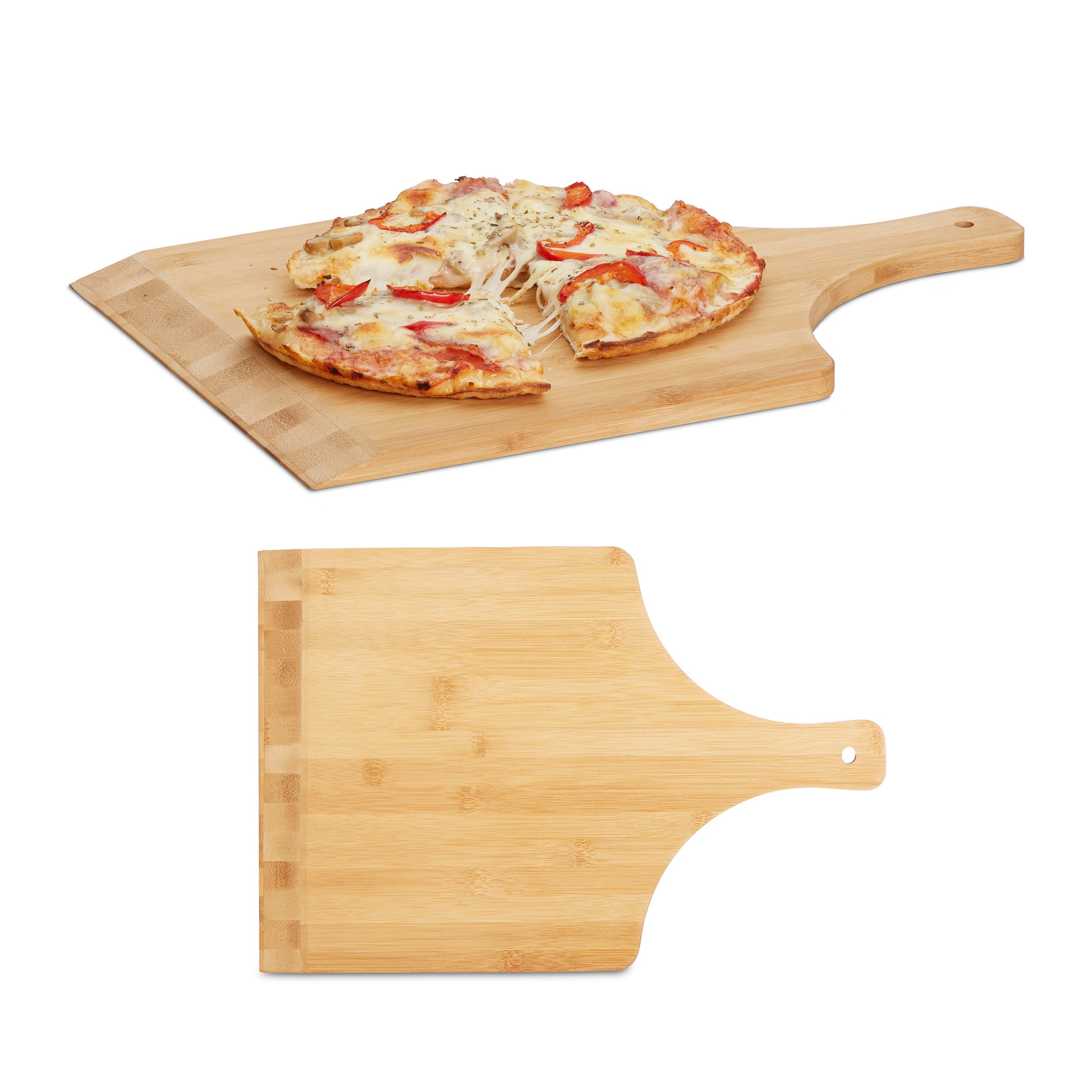 Decofant Planche à pizza 51 x 30 x 1 cm Pelle à pizza Pelle à pain Pelle à pizza avec poignée 
