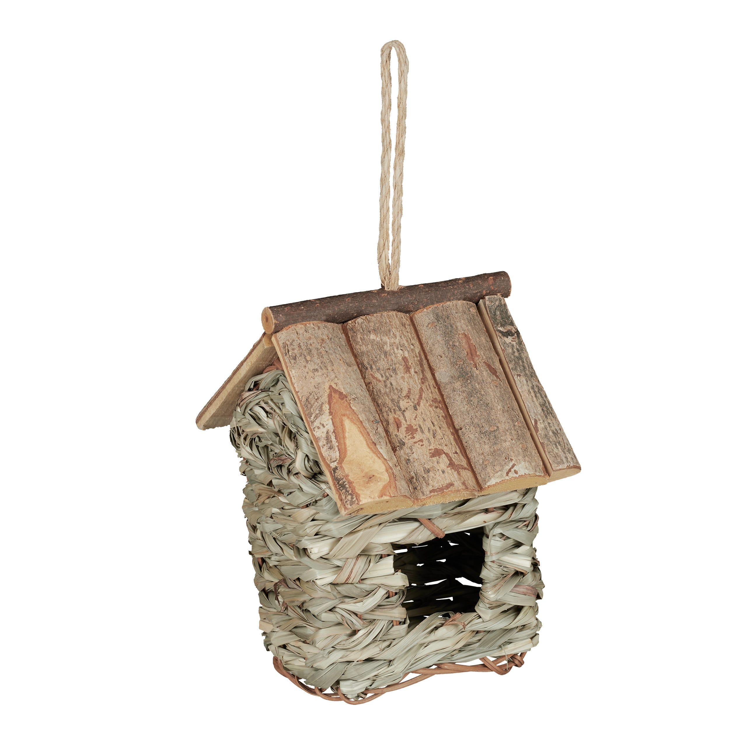 SALUTUYA nichoir à oiseaux suspendu en bois Nichoir en bois décoration de  jardin extérieur suspendu nichoir à animalerie cage