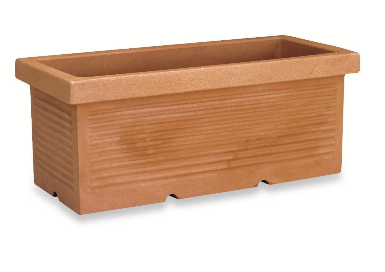 VASO FIORIERA RING Tondo MILLERIGHE Colore BRONZO In Resina Moderno MADE IN ITALY 48cm Tera - Foto 10