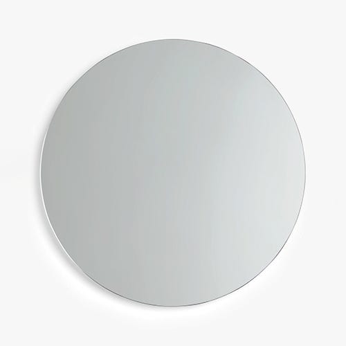 Specchio rotondo da parete illuminato, specchiera tonda con LED da bagno  senza cornice, specchio luminoso con telaio in Alluminio, diametro 60cm