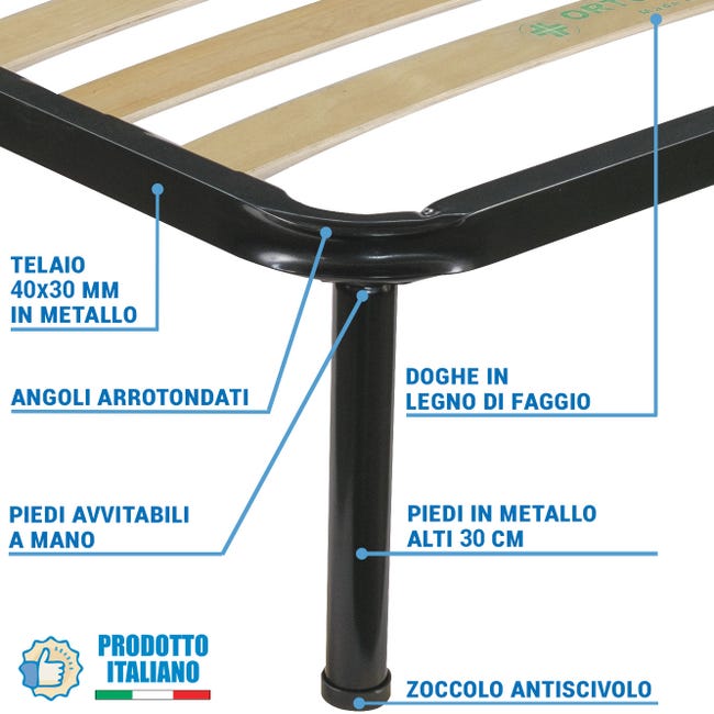 Rete ortopedica singola 80 x 190 cm - Arredamento e Casalinghi In vendita a  Bergamo