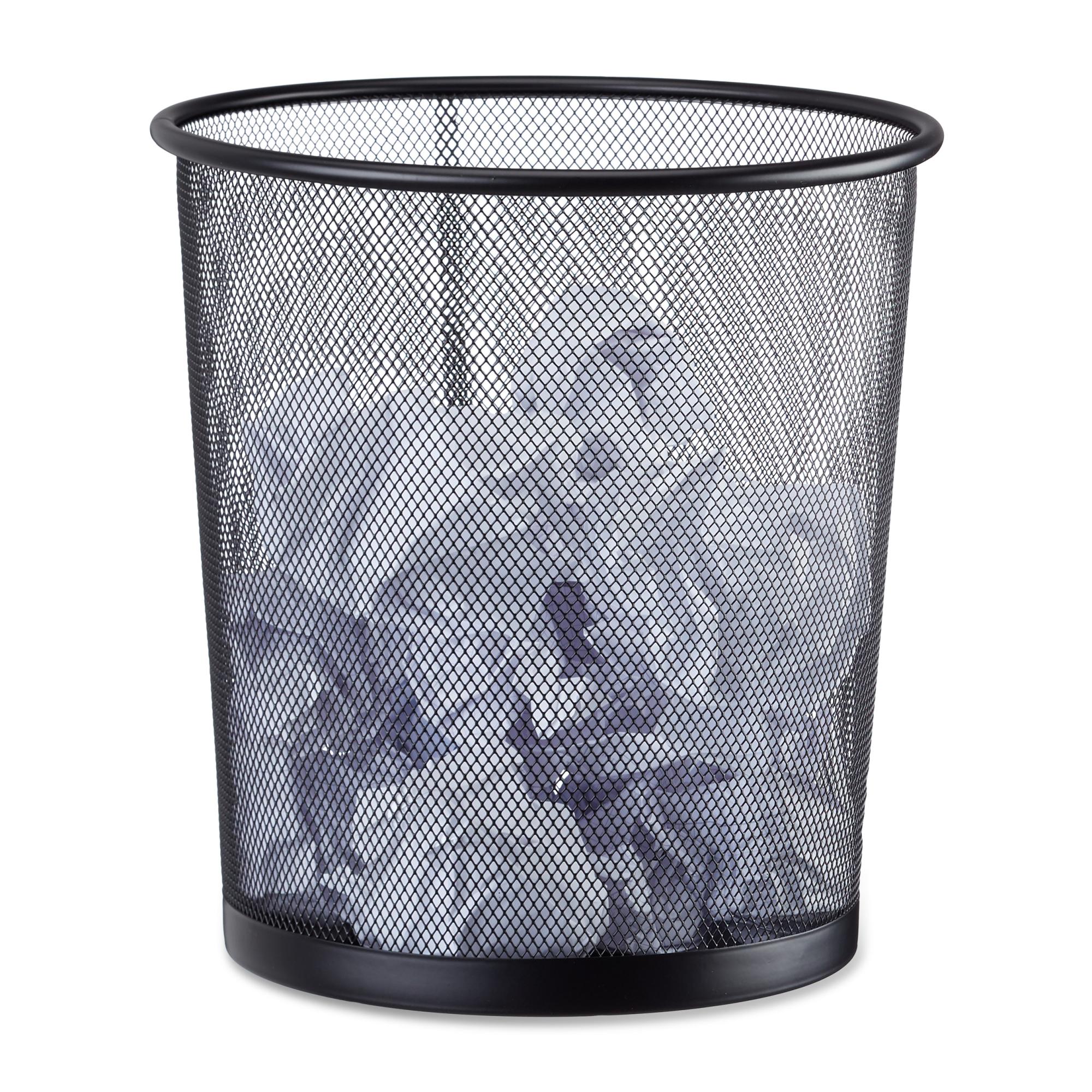 Gettesy 10L Pattumiera Senza Coperchio Cestino Immondizia PU Pelle Pattumiera Cestino gettacarte 26 x 20 x 26cm 
