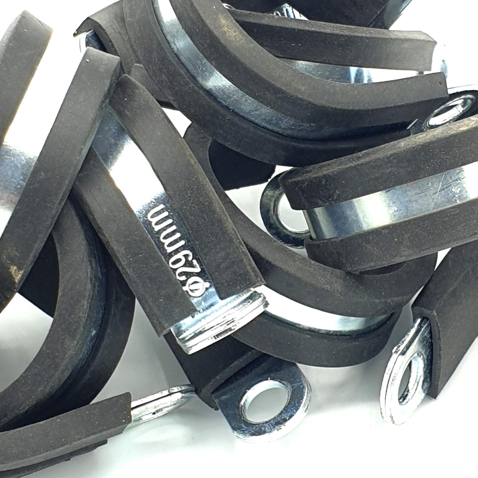 10 Pezzi Di Fascette A P Rivestite In Gomma Per Montaggio Su Cavi Fascette Per Tubi Flessibili In Acciaio~p146679416 - Foto 8