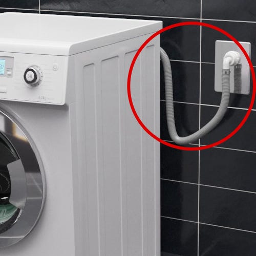 tuyau de vidange flexible pour machines à laver 1m80
