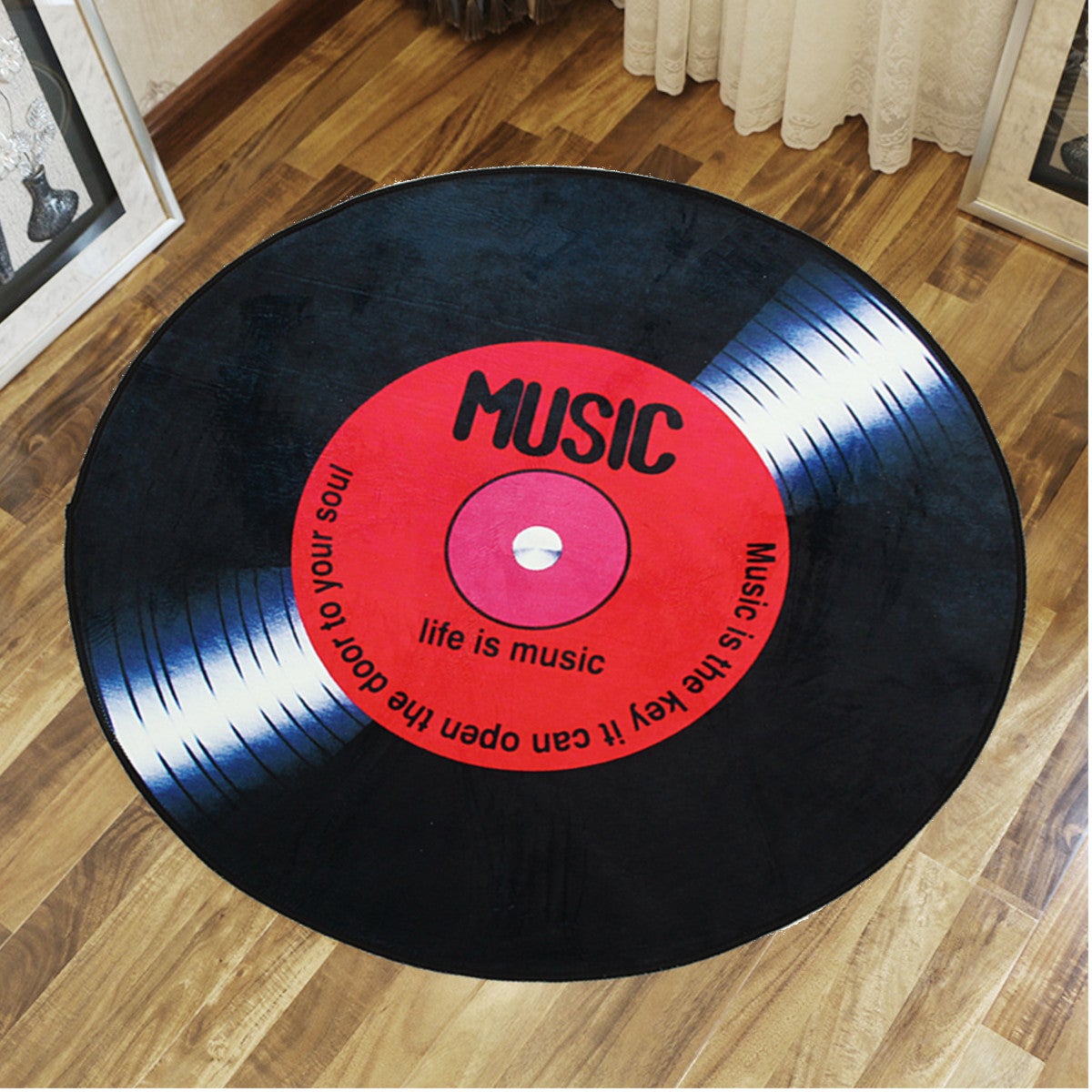 Decorazione personalizzata per cornice portafoto con disco in vinile