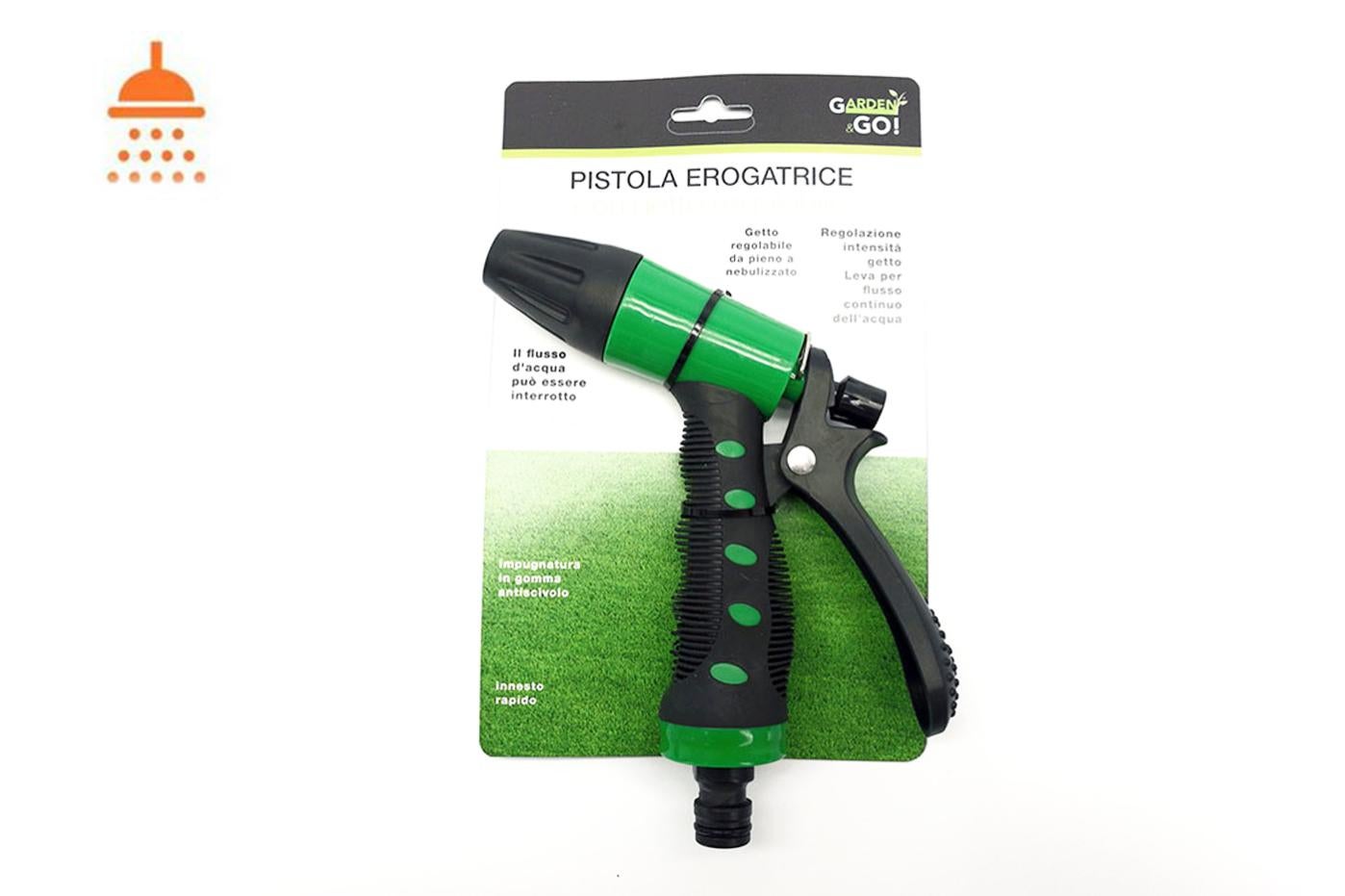 Pistola Acqua Giardino 2 Pezzi Con 8 Getti Regolabili - Per Piante
