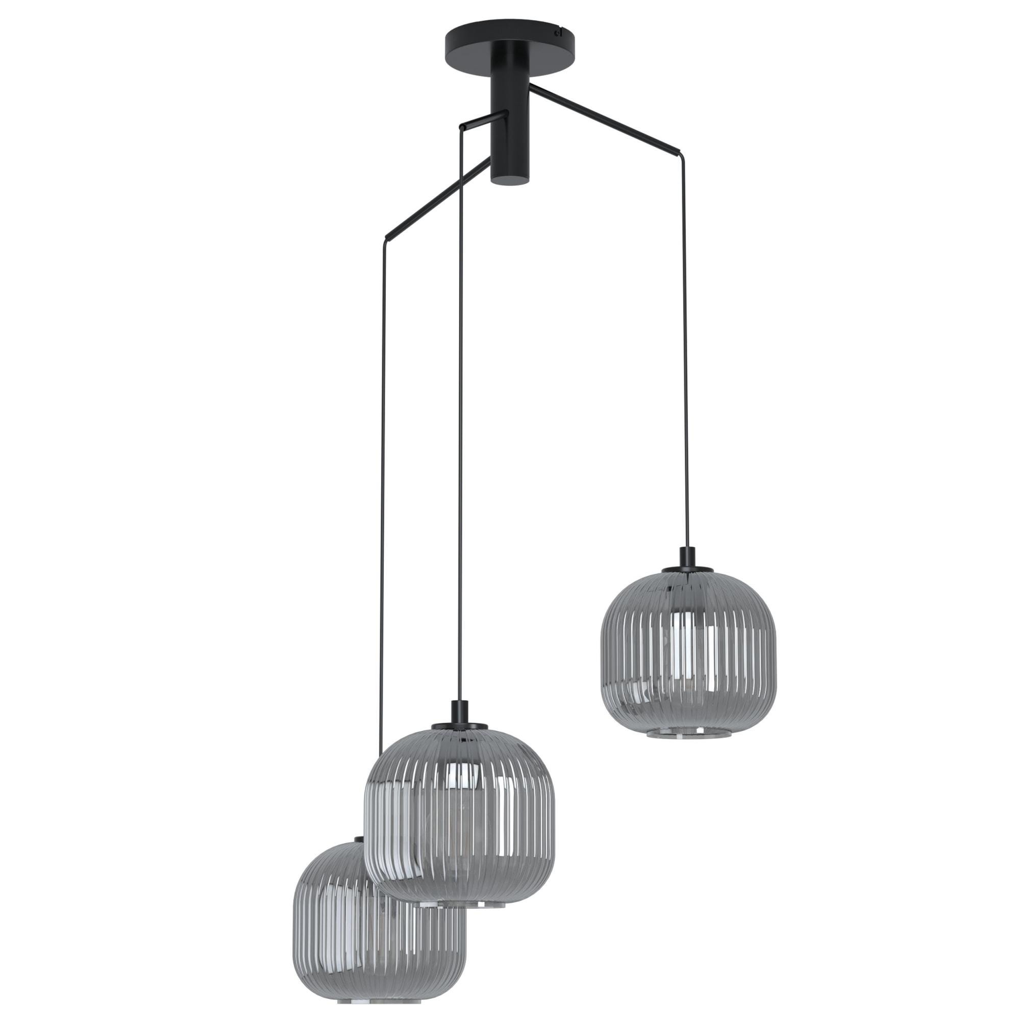 EGLO Suspension luminaire Castralvo, lampe de plafond suspendue à 5 EGLO Suspension luminaire Castralvo, lampe de plafond suspendue à 5